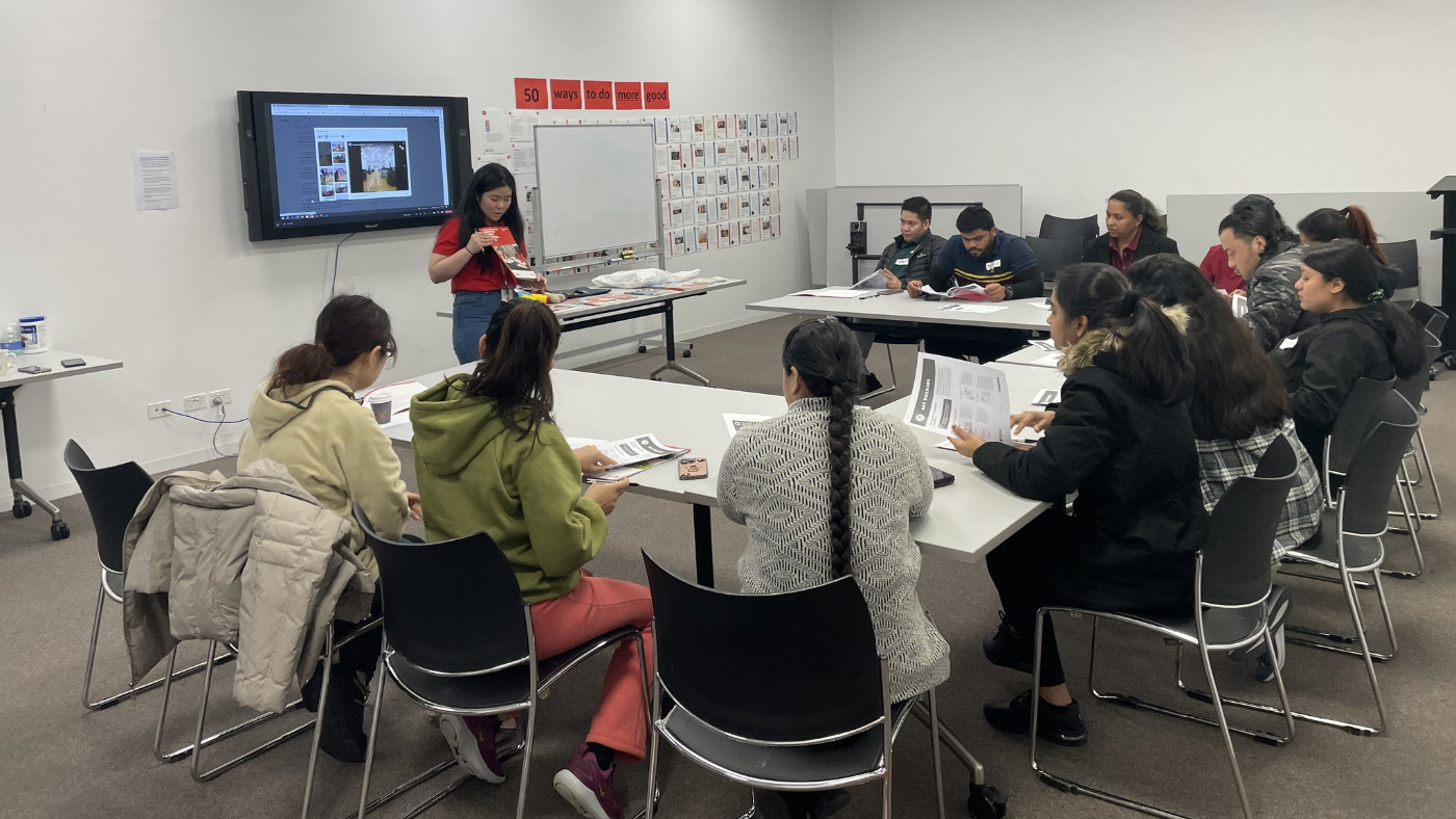 A Red Cross EmergencyRedi workshop in progress