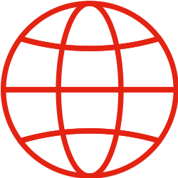 An icon the world globe