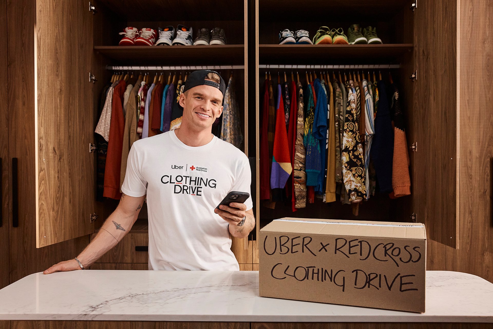 Cody Simpson enters his ‘donation era’ in latest Uber x Red Cross Clothing Drive