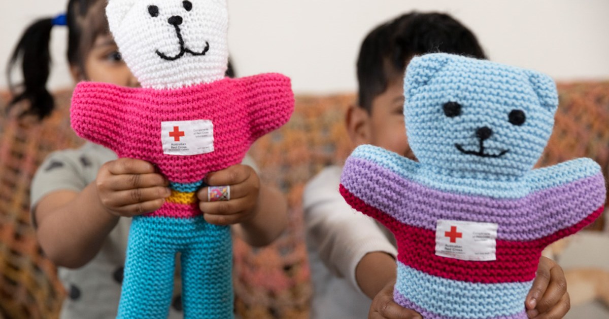 The value of a teddy in times of trauma Australian Red Cross