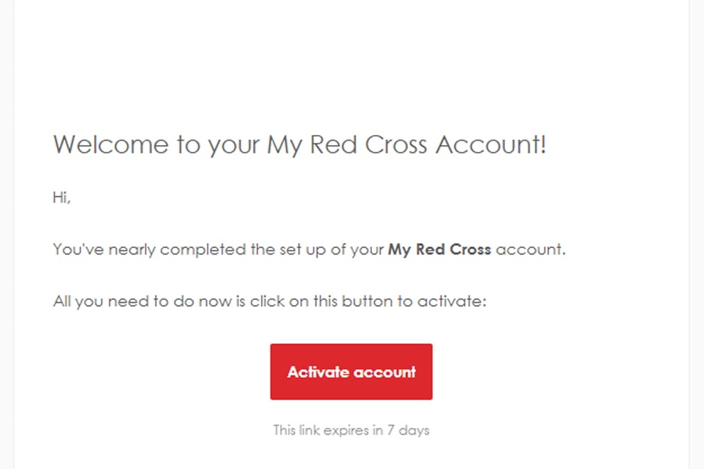 Verify your email and create a password