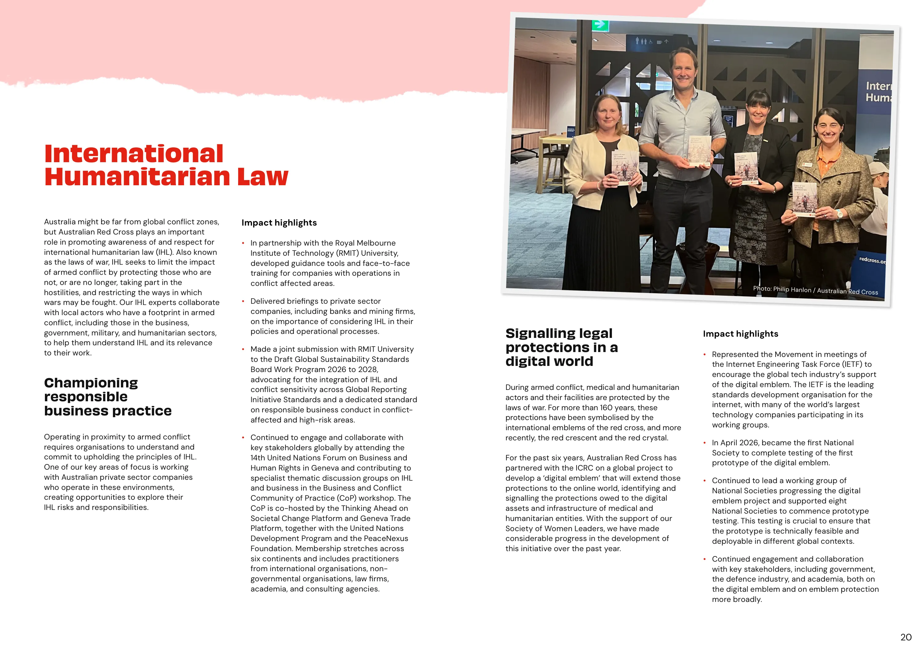 Annual Report 2025&ndash;2026, page 20