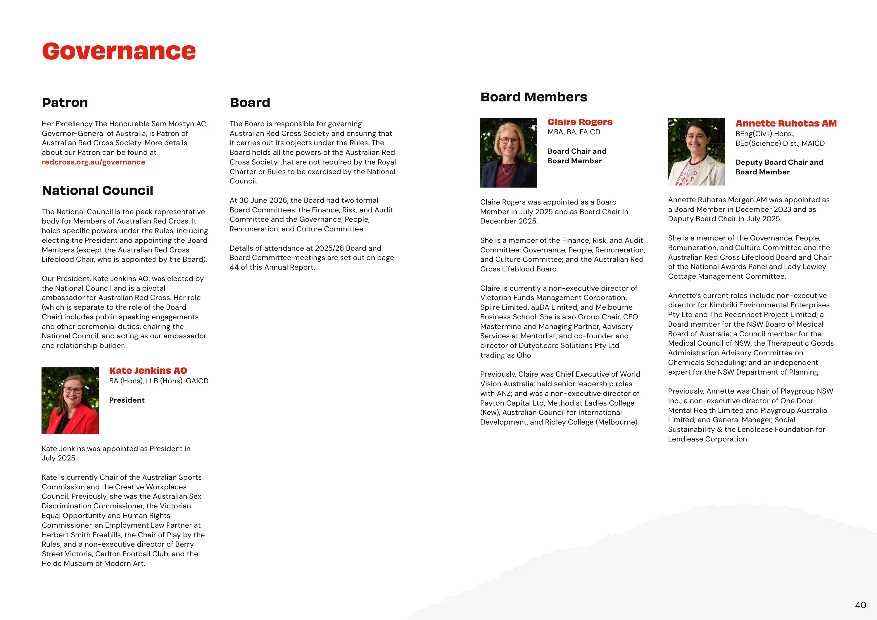 Annual Report 2025&ndash;2026, page 40